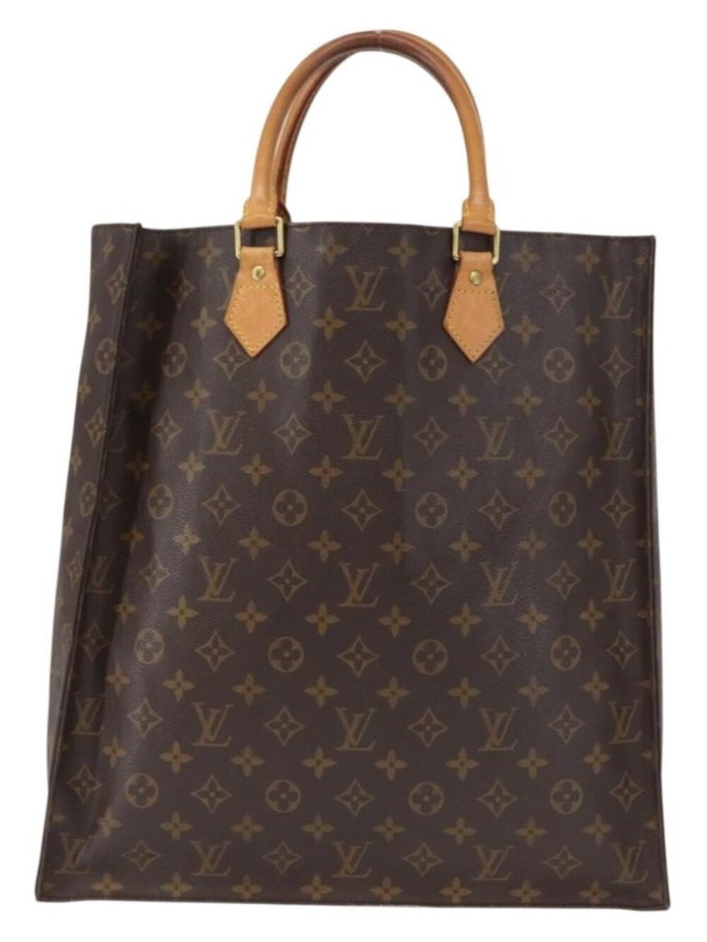 LOUIS VUITTON Monogram Sac Plat Hand Bag M51140 LV Auth 163558 - Picture 3 of 16